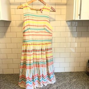 Tracy Reese Anthropologie Neon Striped Dress